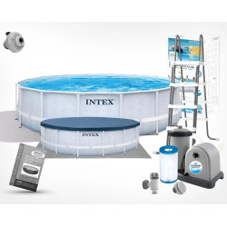 Piscina cu cadru Intex Chevron Prism Frame Premium 26746 (Grey) Thumb