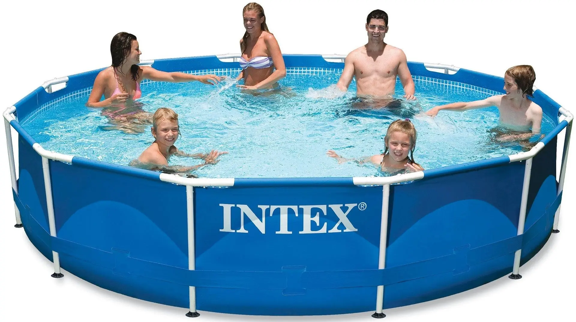 Каркасный бассейн Intex Metal Frame 28210 (Blue)