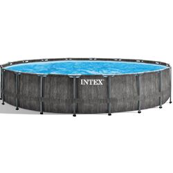 Piscina cu cadru Intex Premium 26744 (Grey Wood)