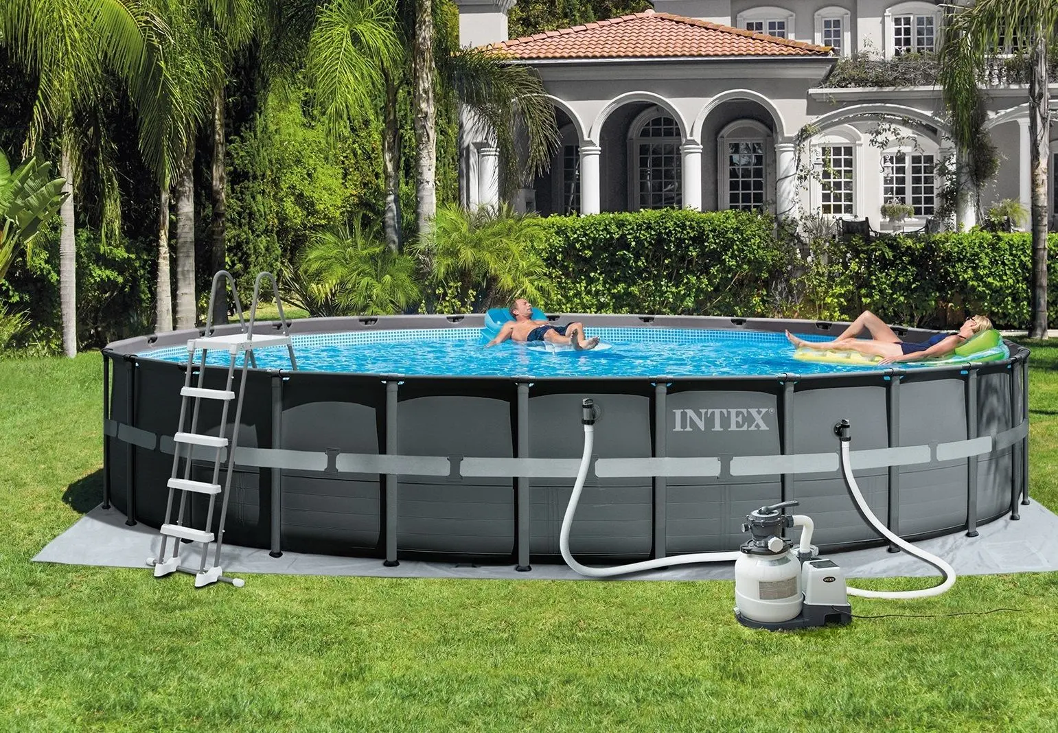 Piscina cu cadru Intex Ultra XTR Frame 26340 (Grey)