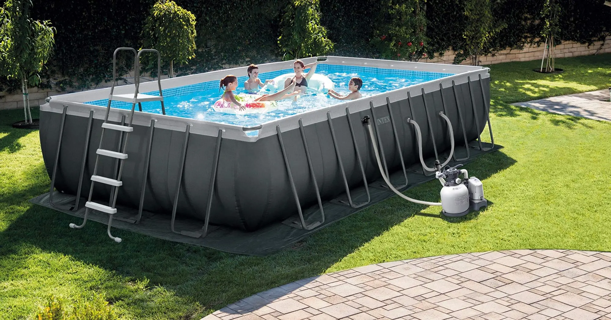 Каркасный бассейн Intex Ultra XTR Frame 26368 (Grey) - 3
