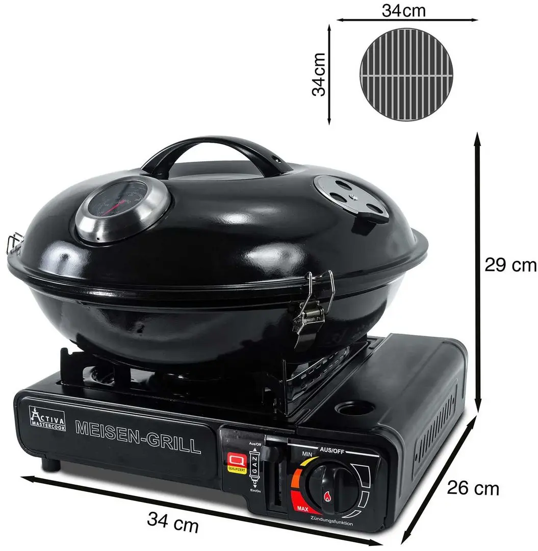 Gratar pe gaz Activa Meisen (Black) - 9