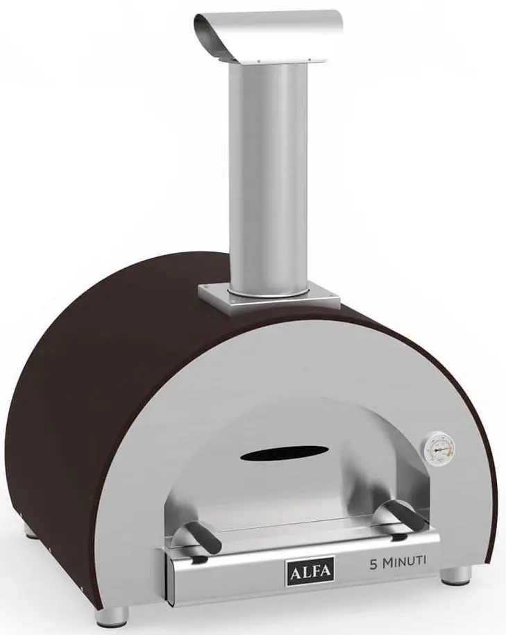Печь для пиццы на дровах Alfa 5 Minuti FX5MINLRAMT (Сopper) - 3