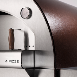 Cuptor pentru pizza pe lemne cu suport Alfa 4 Pizze FX4PIZLROA (Red) Thumb