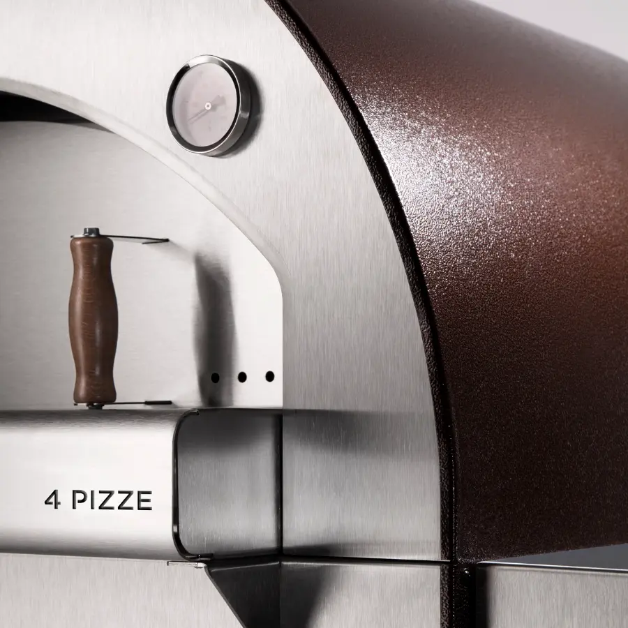 Cuptor pentru pizza pe lemne cu suport Alfa 4 Pizze FX4PIZLROA (Red) - 3
