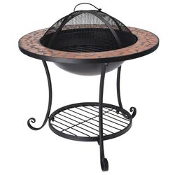 Gratar cu vatra Progarden Mosaic Terra (Black)