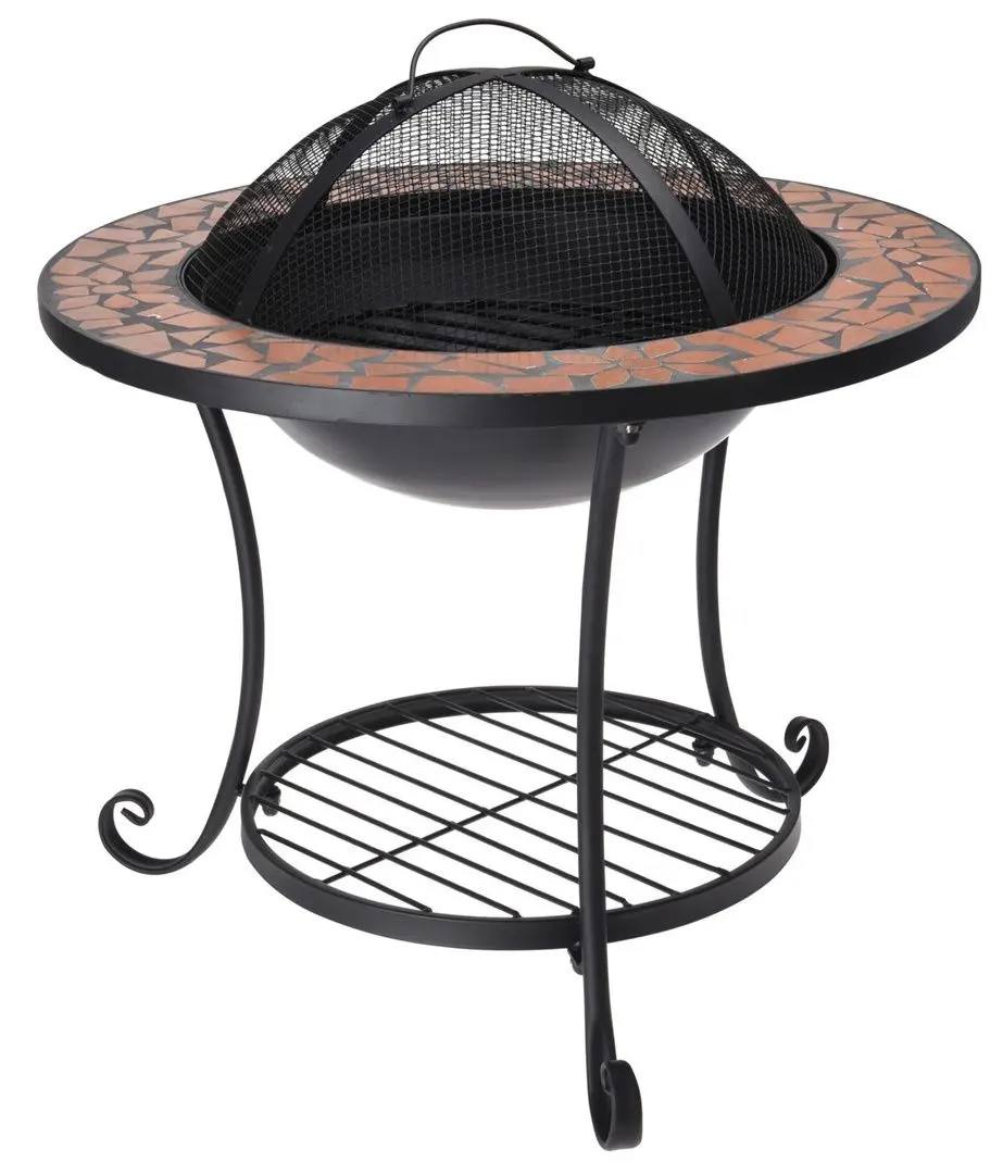 Gratar cu vatra Progarden Mosaic Terra (Black)