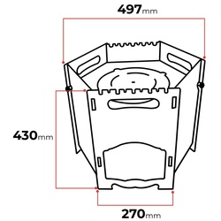 Grătar pliabil Art Flame Pablo (Black) Thumb