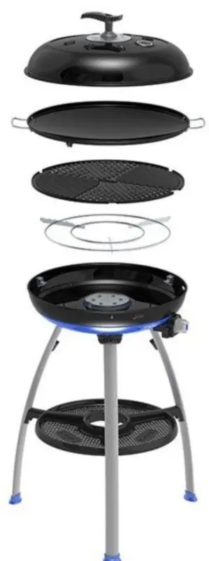 Gratar Cadac Carri Chef 50 BBQ Skottel Combo (Black) - 6