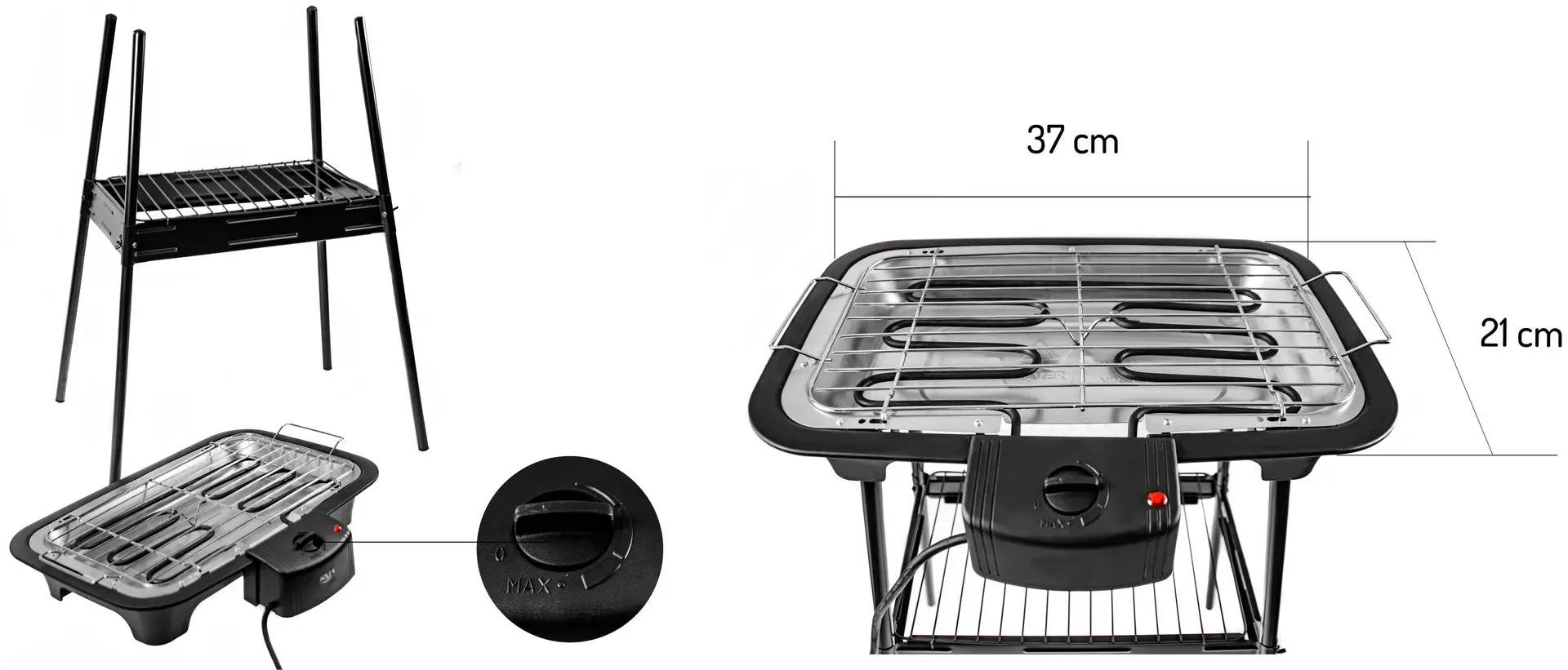 Gratar electric Camry CR 6612 (Black) - 9