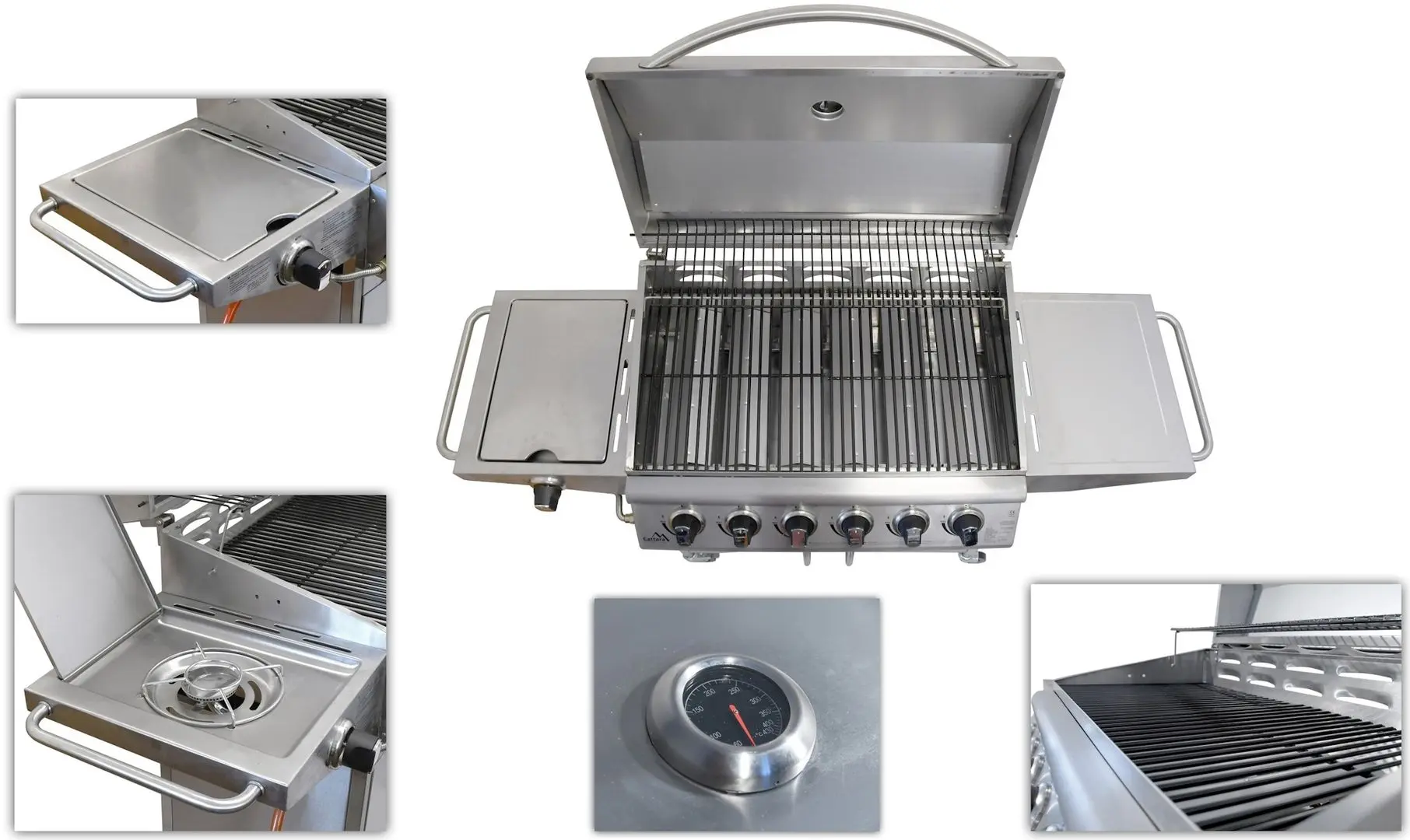 Gratar pe gaz Cattara Manhattan (Inox) - 5