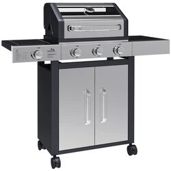 Gratar pe gaz Cattara Window 3+1 (Inox/Black)