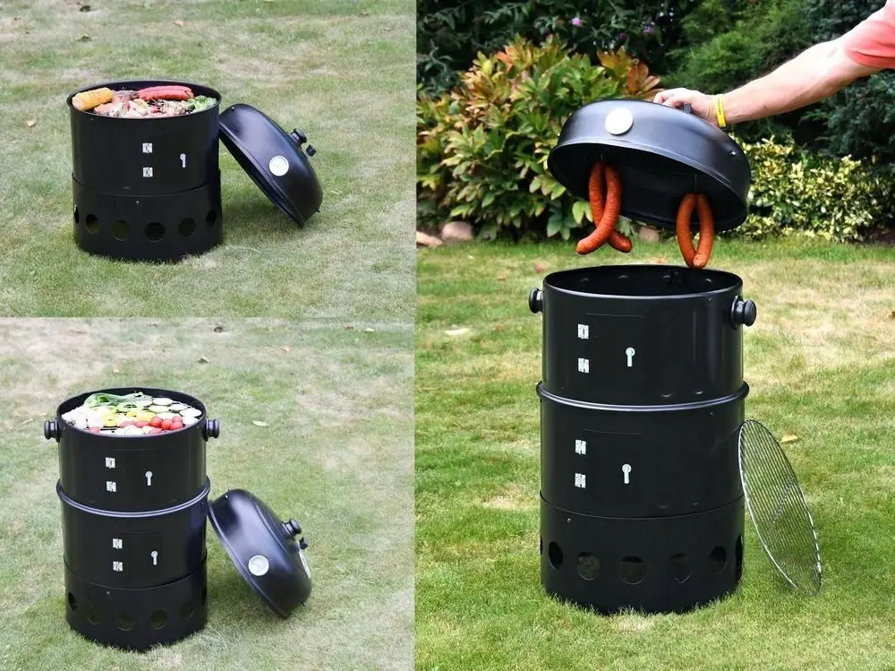 Gratar-afumator 3in1 Cattara Pisa (Black) - 5