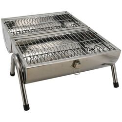 Gratar cu afumatoare Cattara Double 13034 (Chrom) Thumb