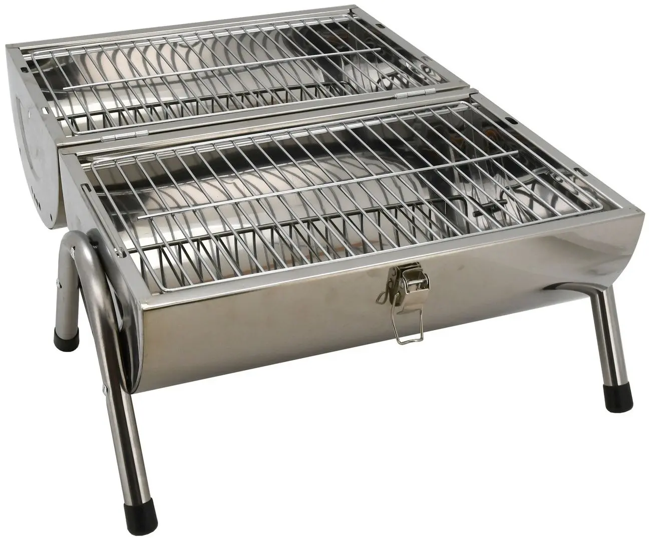 Gratar cu afumatoare Cattara Double 13034 (Chrom) - 5