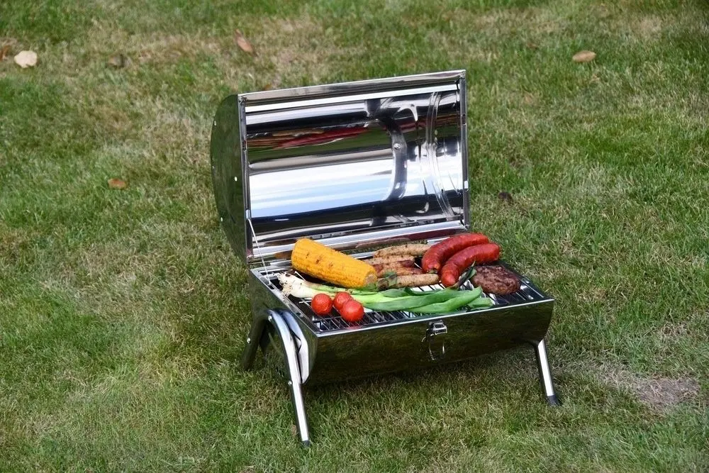 Gratar cu afumatoare Cattara Double 13034 (Chrom) - 2