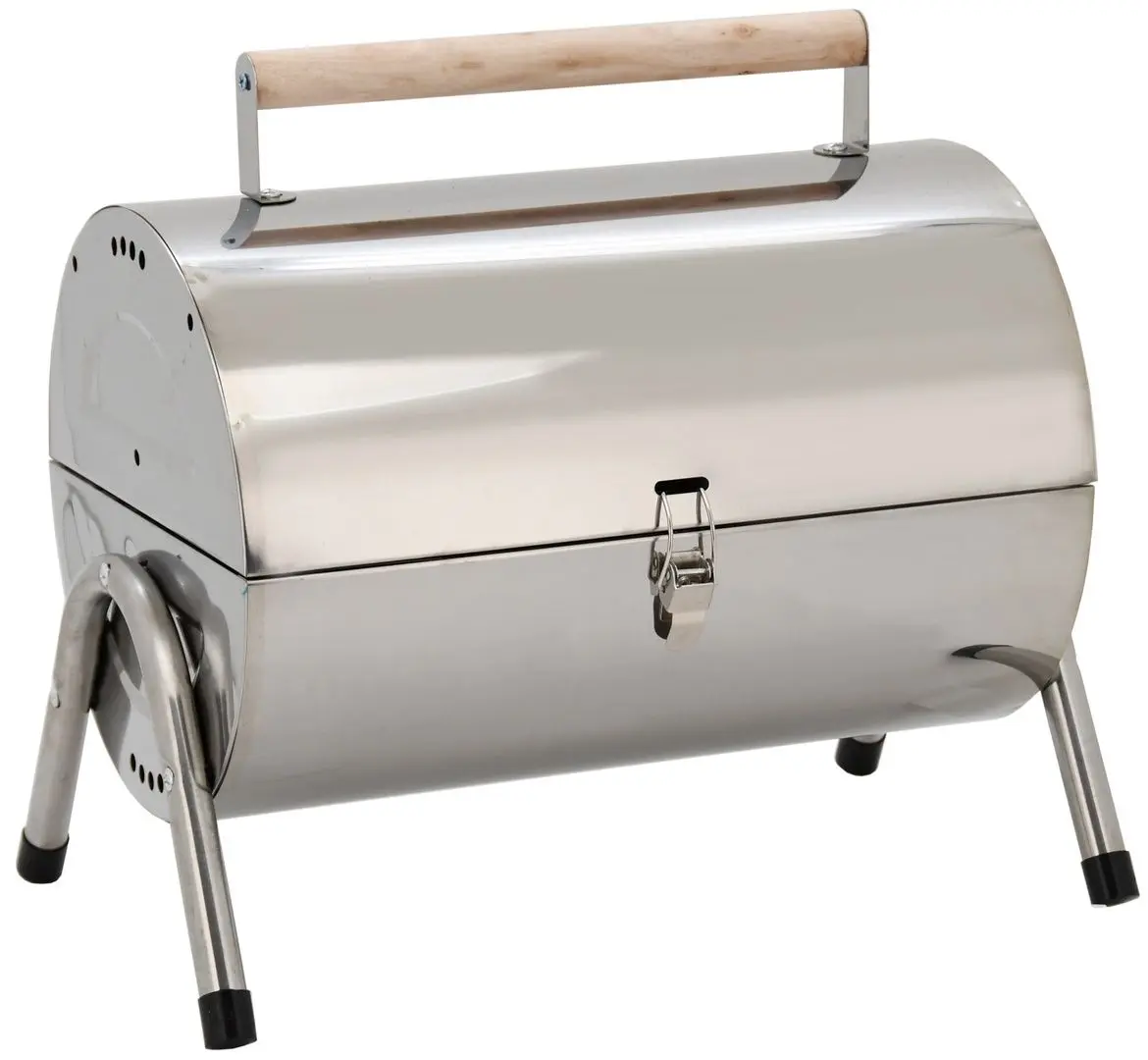 Gratar cu afumatoare Cattara Double 13034 (Chrom)