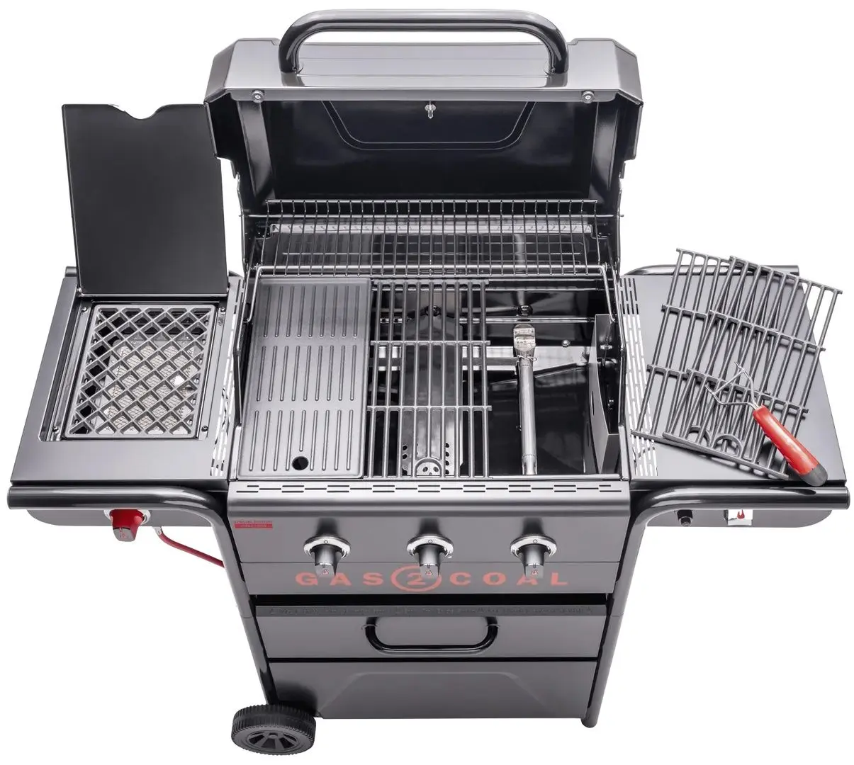 Gratar pe gaz Char-Broil Gas2Coal Special Edition 140994 (Black) - 6