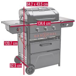 Gratar pe gaz Char-Broil Gas2Coal Special Edition 140994 (Black) Thumb