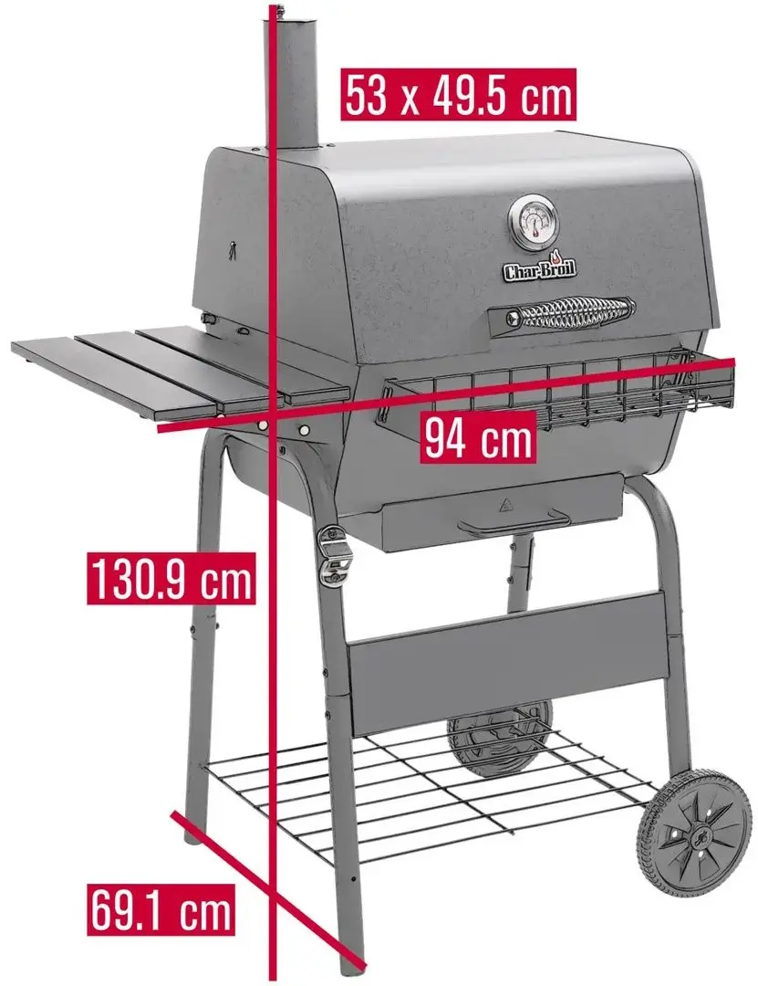 Гриль-коптильня Char-Broil Charcoal M 140252 (Black) - 7