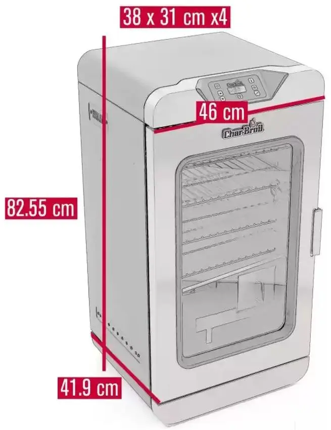 Afumatoare electrica Char-Broil Deluxe Digital Smoker (Silver/Grey) - 11