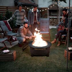 Гриль-очаг Costway JV10178 (Black) Thumb