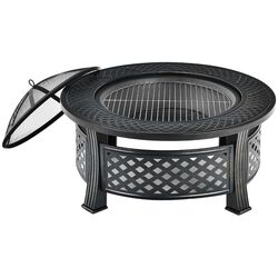 Gratar cu vatra Costway JV10178 (Black)