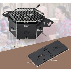 Гриль-очаг Costway NP11459 (Black) Thumb