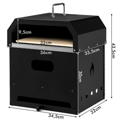 Печь для пиццы Costway NP10734 (Black) Thumb