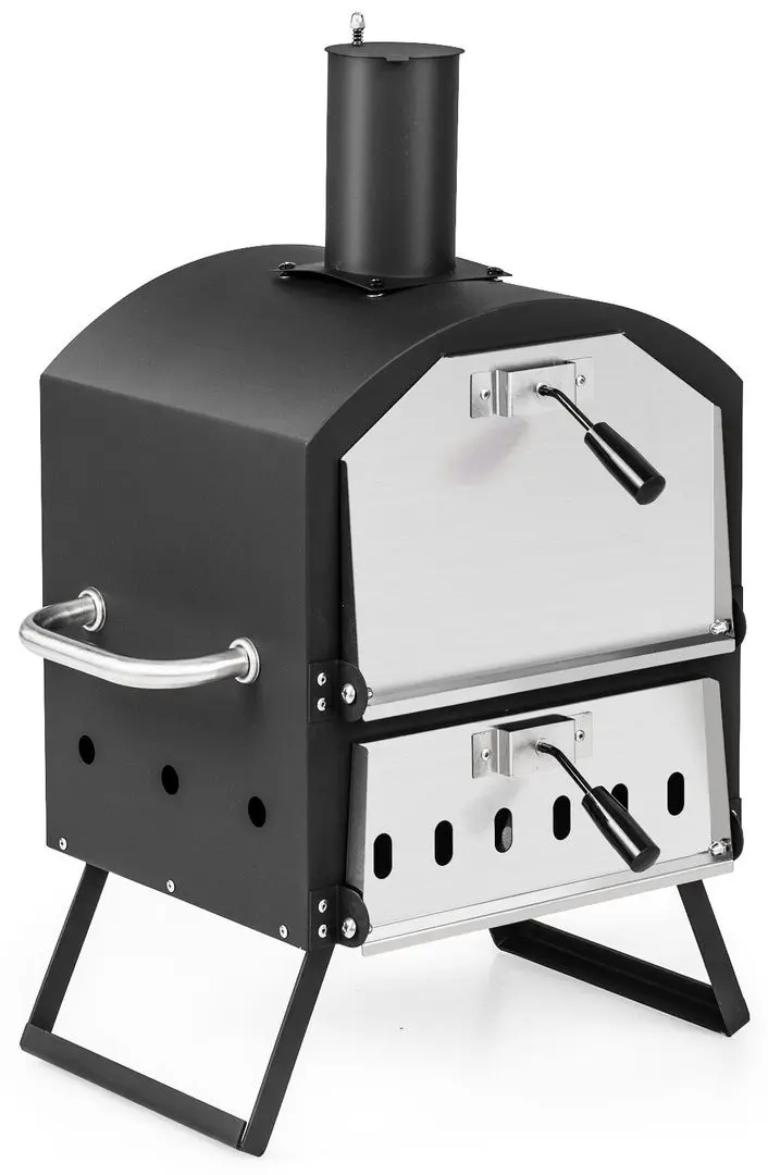 Cuptor pentru pizza Costway NP10814BK (Black/Silver)