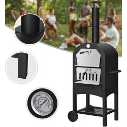 Cuptor pentru pizza Costway NP11627 (Black) Thumb
