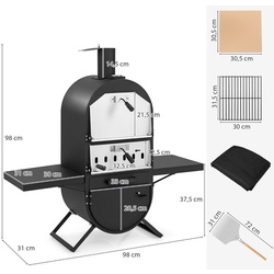 Cuptor pentru pizza Costway NP11738 (Black) Thumb