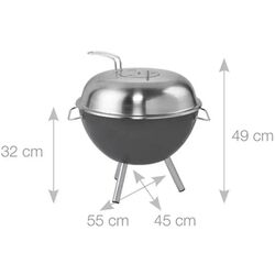 Gratar cu carbuni Dancook 1300 (Black/Inox) Thumb