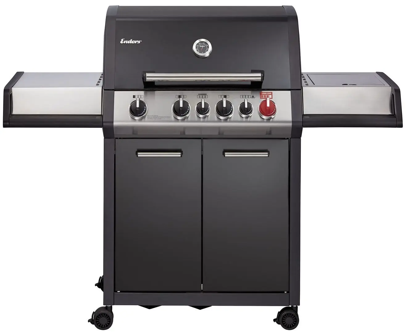 Grill pe gaz Enders Monroe Black Pro 4 IK Turbo (Black/Inox)