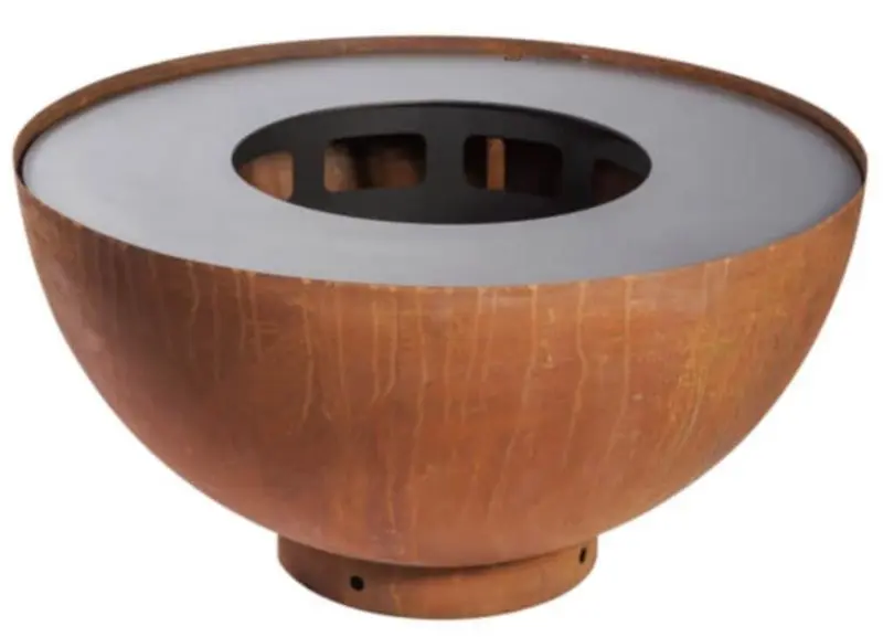 Gratar cu vatra Feu du Jardin Boule (Rusty)