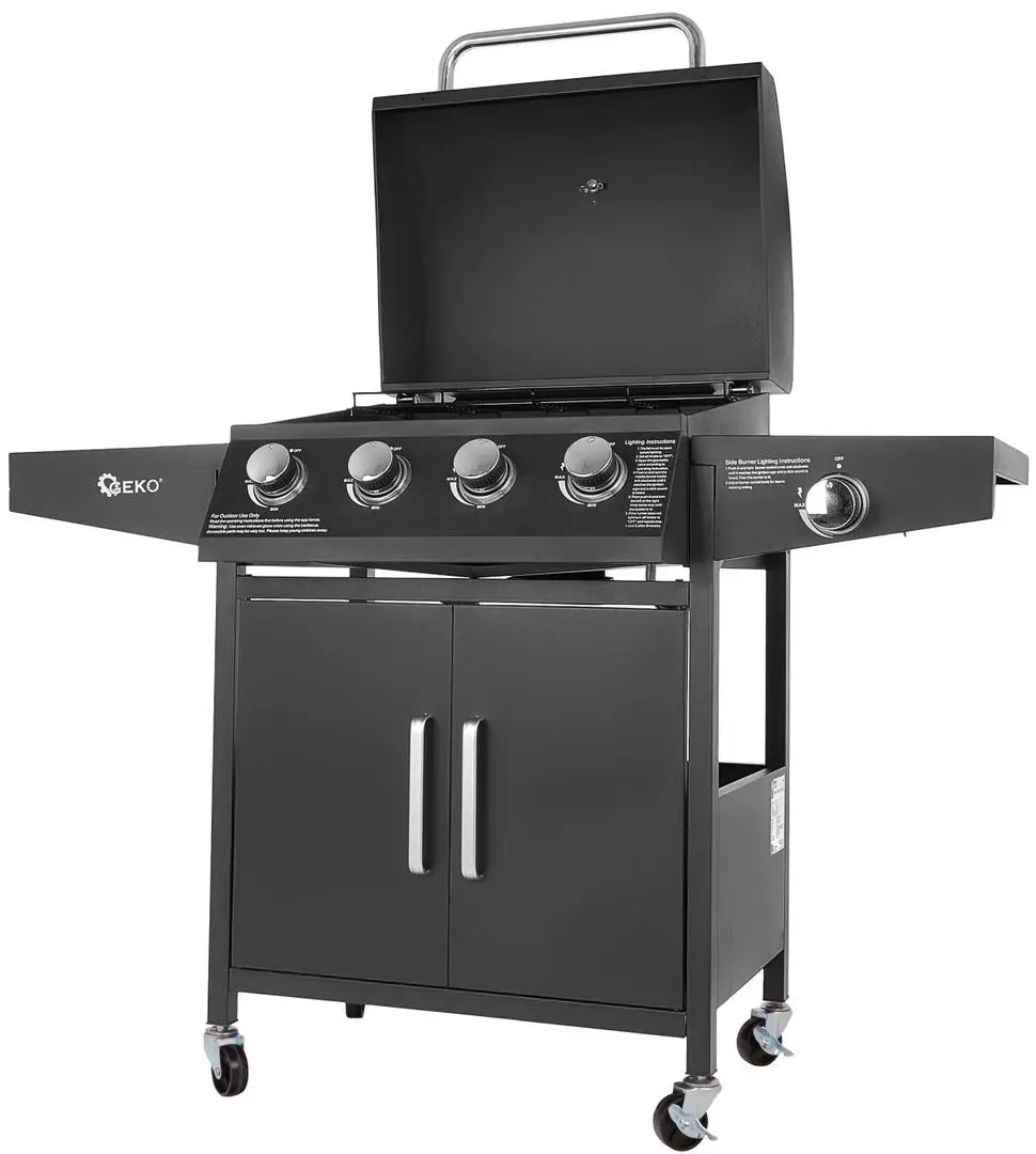 Gratar pe gaz Geko G80516 (Black) - 3