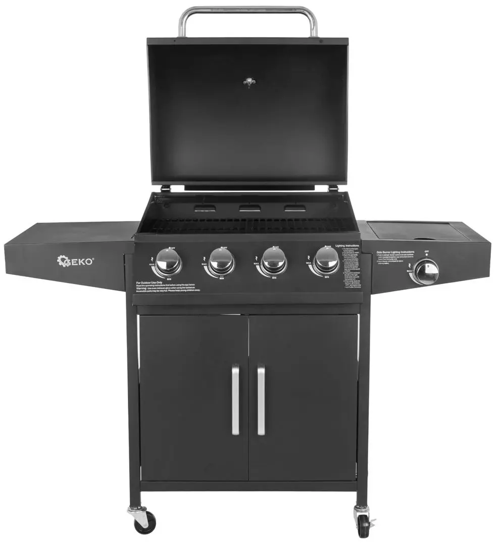 Gratar pe gaz Geko G80516 (Black) - 4