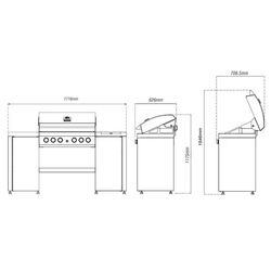 Гриль Grandhall Elite G5 K05000324A + K01000295A (Black/Inox) Thumb