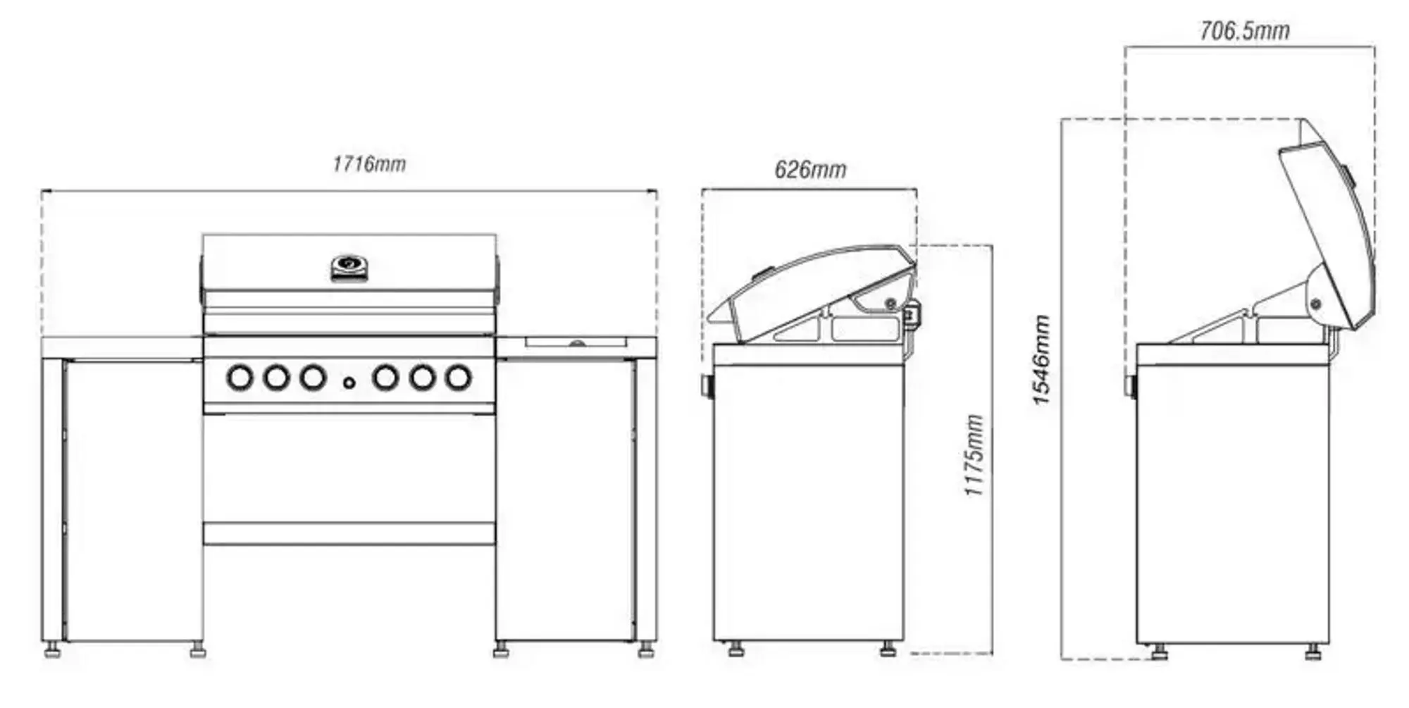 Гриль Grandhall Elite G5 K05000324A + K01000295A (Black/Inox) - 2