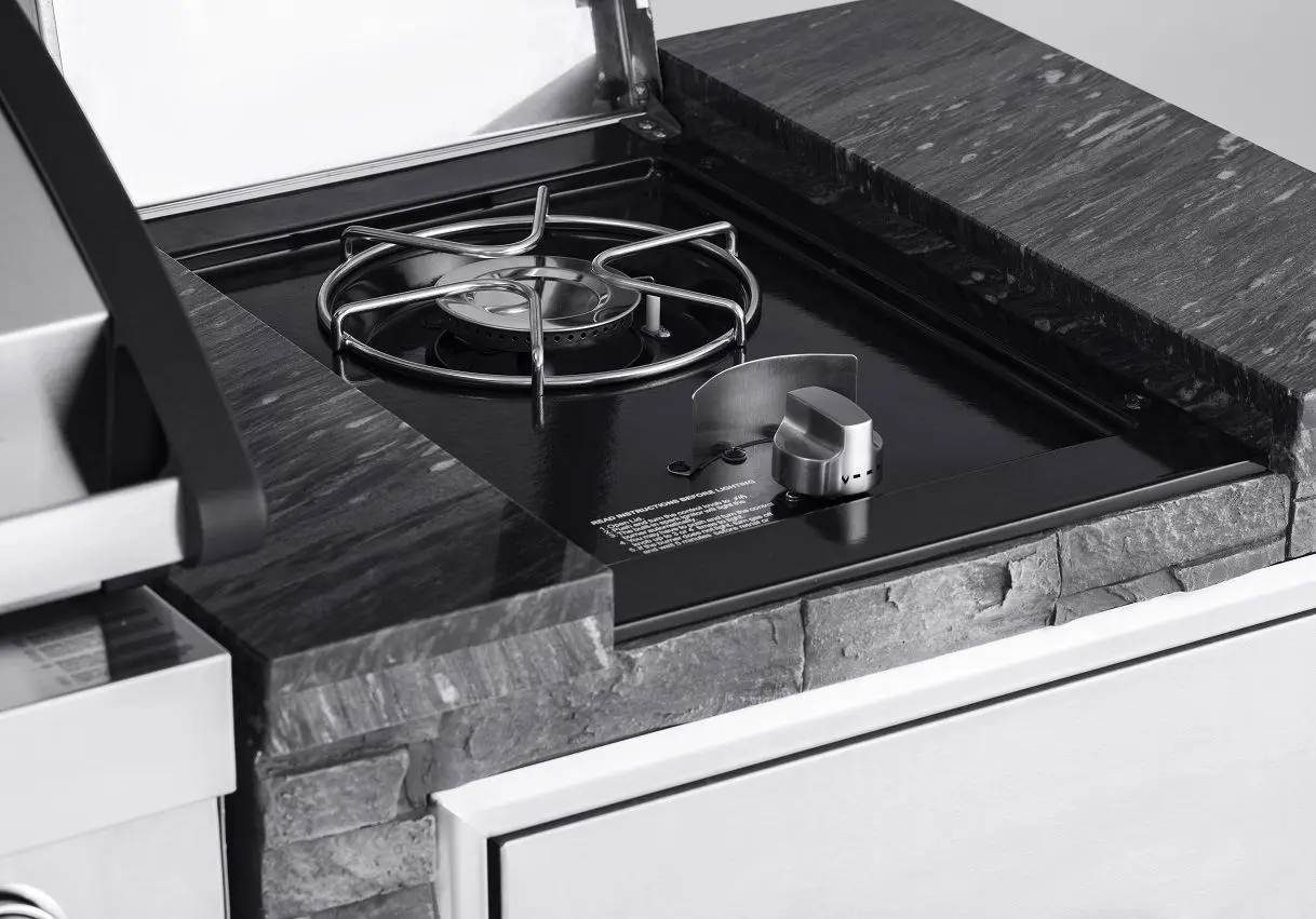 Bucatarie de exterior cu gratar pe gaz Grandhall Stone Island K04000235B + Maxim G5IB (Grey/Black) - 4