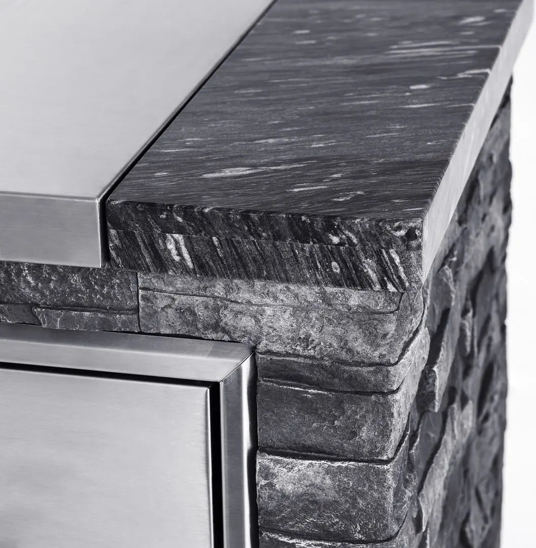 Bucatarie de exterior cu gratar pe gaz Grandhall Stone Island K04000235B + Maxim G5IB (Grey/Black) - 5