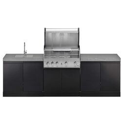Уличная кухня с грилем Grandhall K0GK-01 + Elite G5 K05000324A (Inox/Black) Thumb