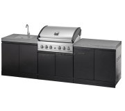 Уличная кухня с грилем Grandhall K0GK-01 + Elite G5 K05000324A (Inox/Black)