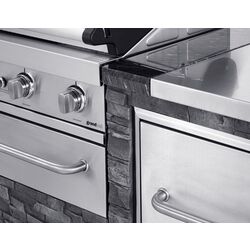 Bucatarie de exterior cu gratar Grandhall Stone Island K04000235B + Elite G5 K05000324A (Inox/Grey) Thumb