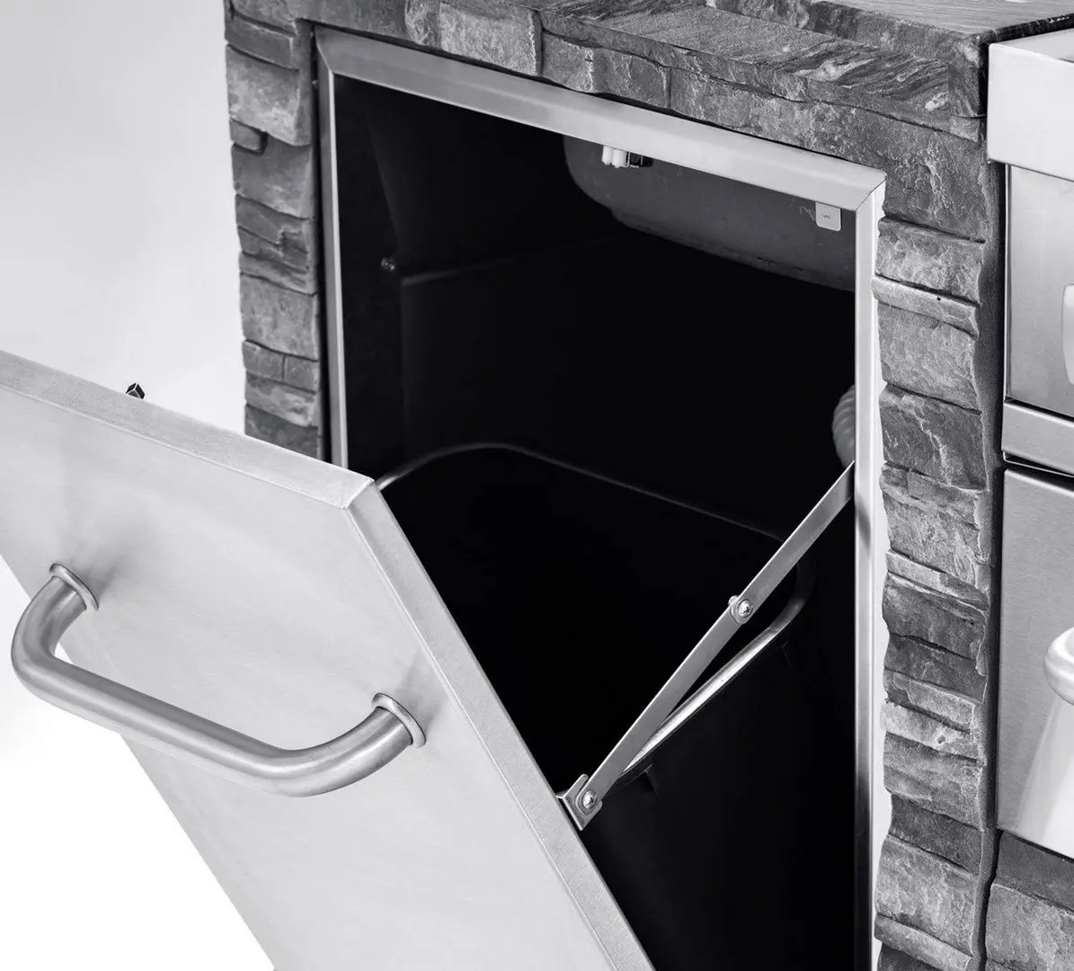 Bucatarie de exterior cu gratar Grandhall Stone Island K04000235B + Elite G5 K05000324A (Inox/Grey) - 7