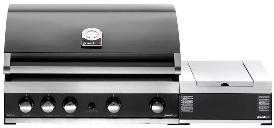 Встраиваемая боковая газовая конфорка GrandHall Sear Burner (Black/Inox) - 2