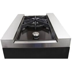 Arzator lateral pe gaz incorporabil GrandHall Side Burner (Black/Inox) Thumb