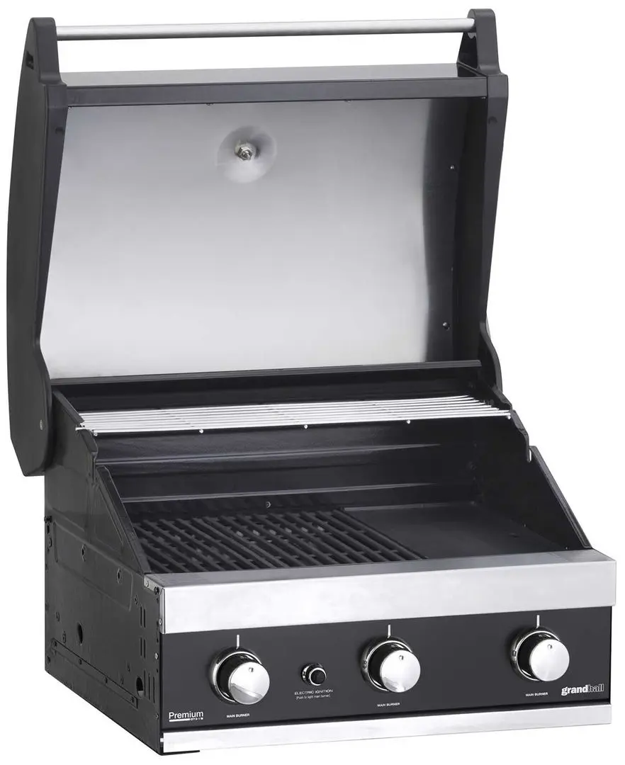 Встраиваемый газовый гриль GrandHall Premium GT3 (Black) - 3