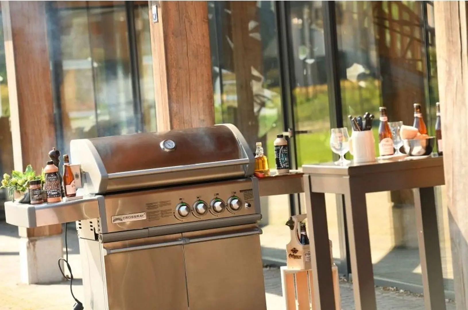 Гриль Heatstrip Crossray TCS4EU30 + TCS4-Trolly (Silver)