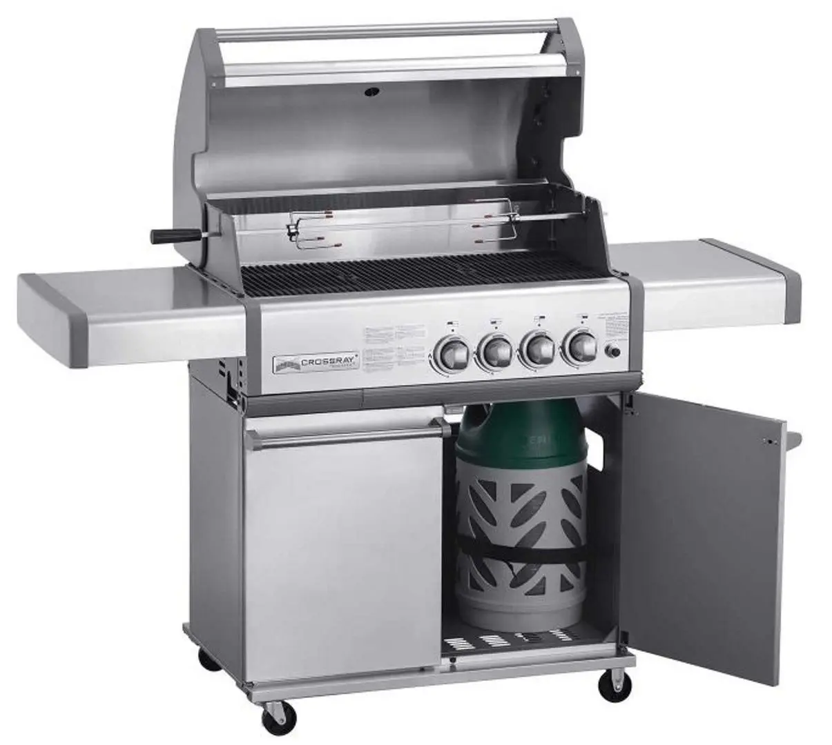 Гриль Heatstrip Crossray TCS4EU30 + TCS4-Trolly (Silver)